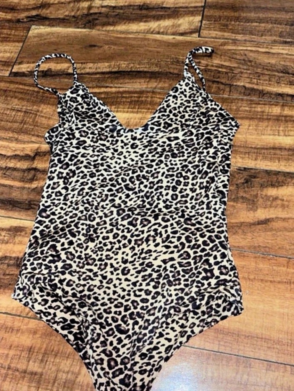 Leopard Print One Piece Swimsuit